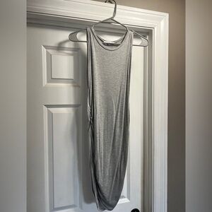 Gray Sleeveless Maxi Dress